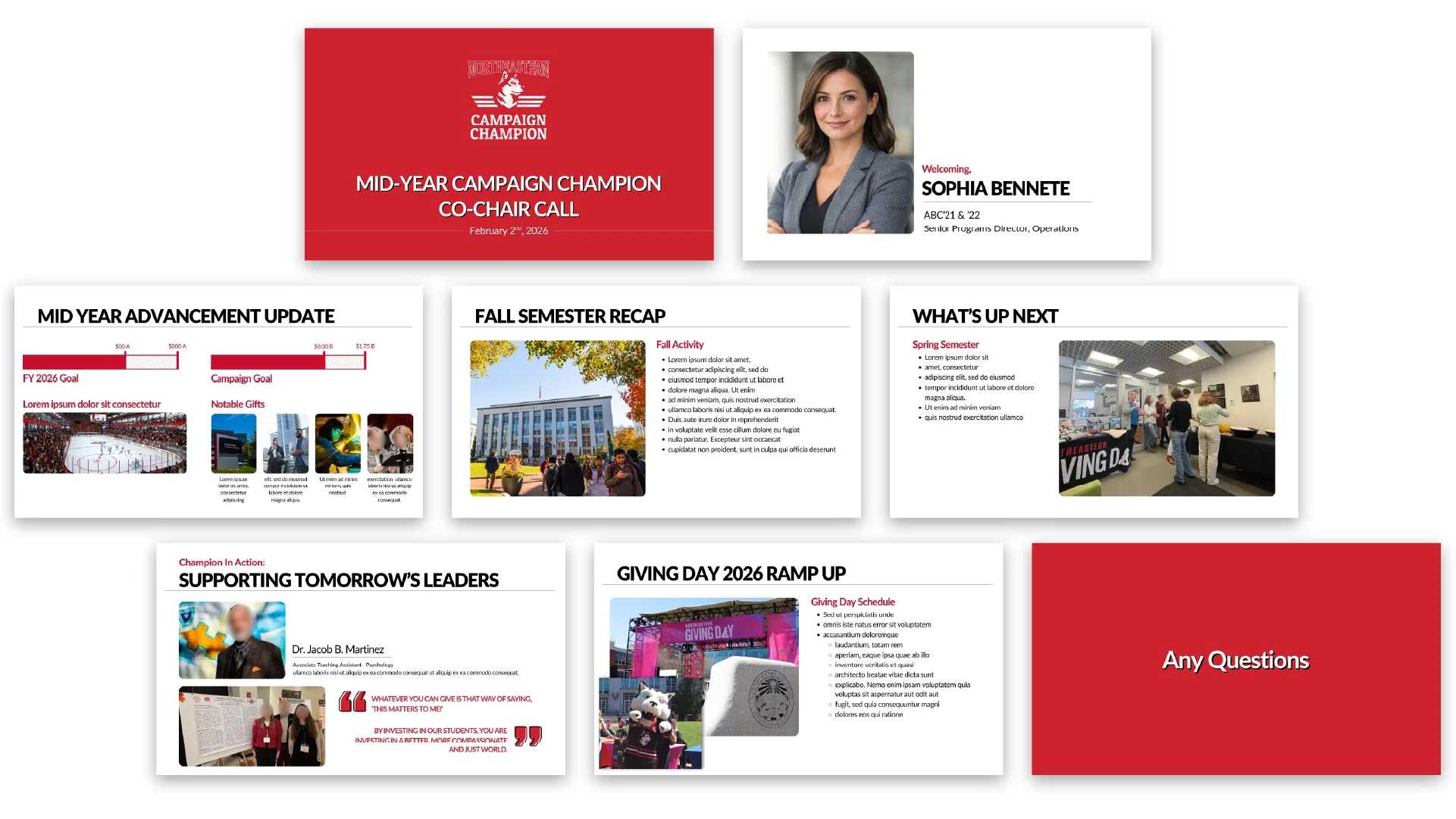 All slides spread view