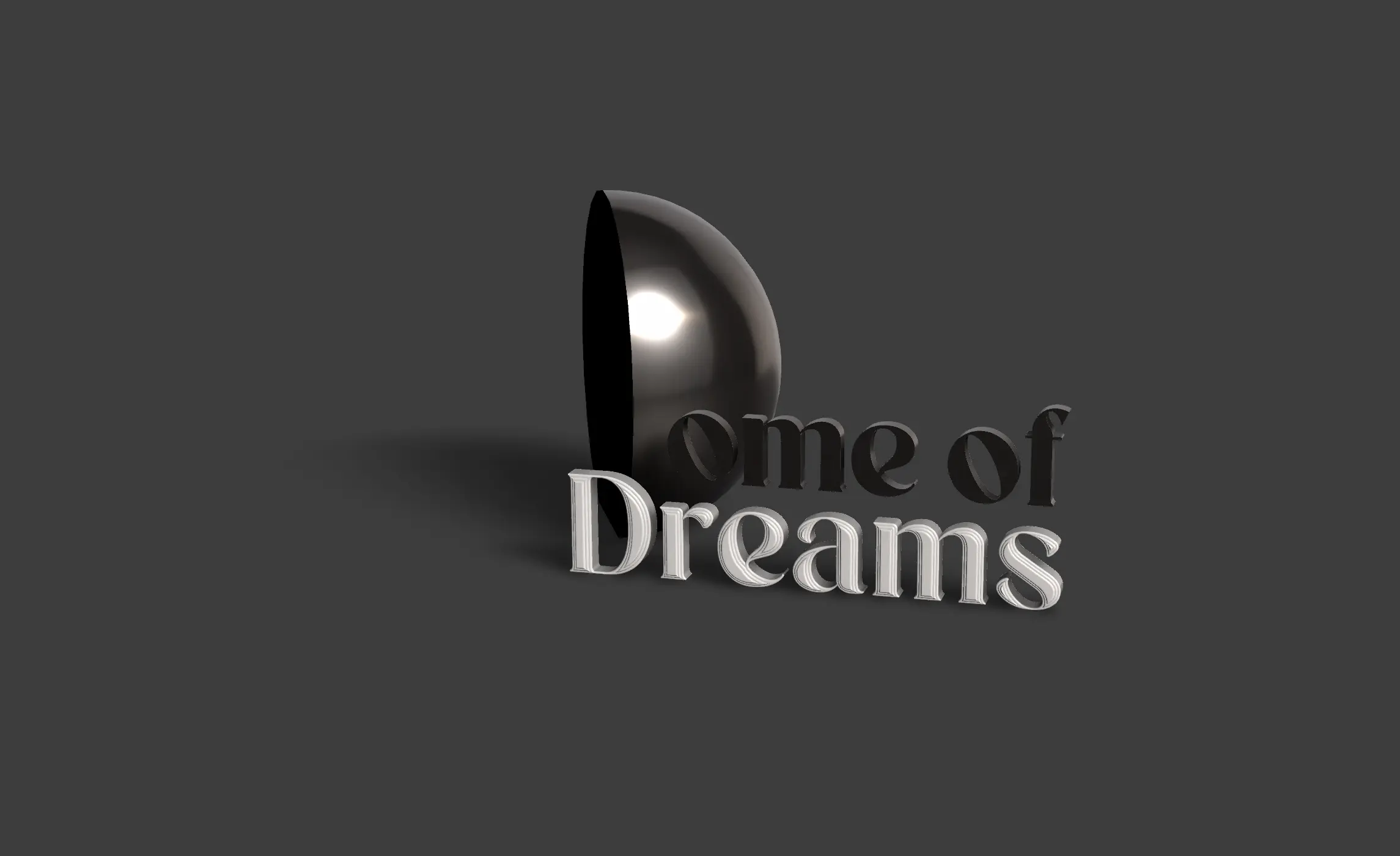 3D typography explorations
