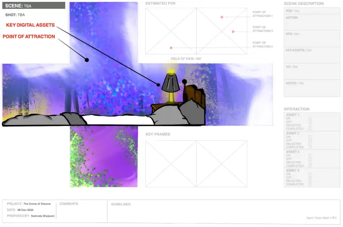 XR storyboard — 360 degree mapping